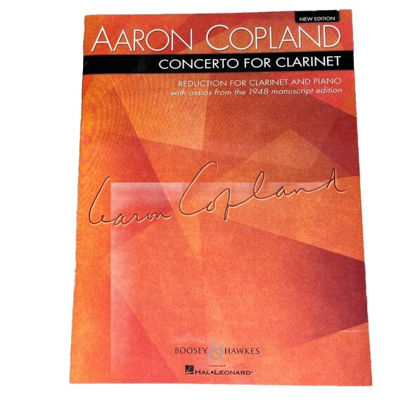 Concerto for Clarinet Reduction for Clarinet and Piano New Edition Copeland - Picture 1 of 6